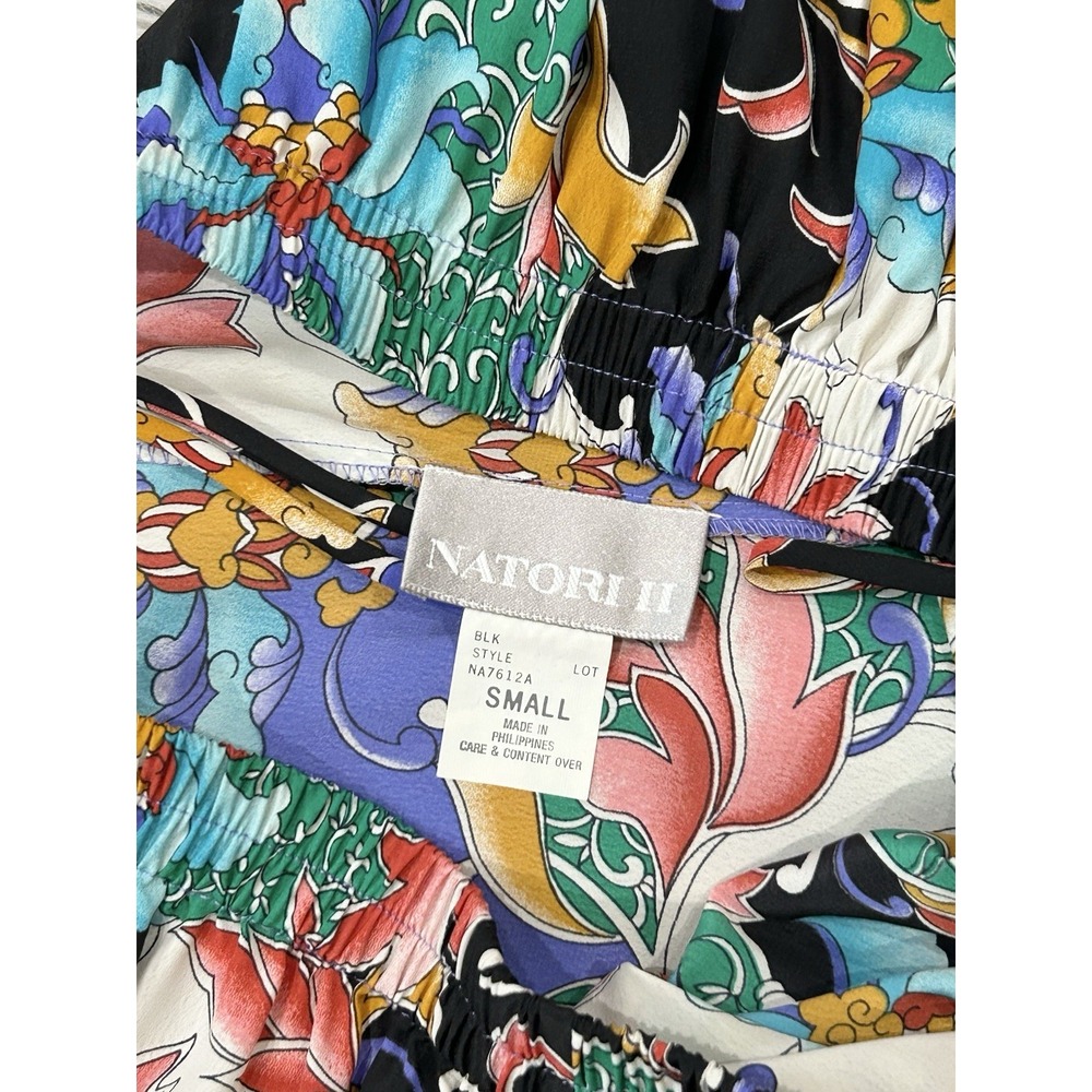NATORI II Women's Flowy Multicolored Bohemian Pants‎ Size Small - Picture 5 of 5